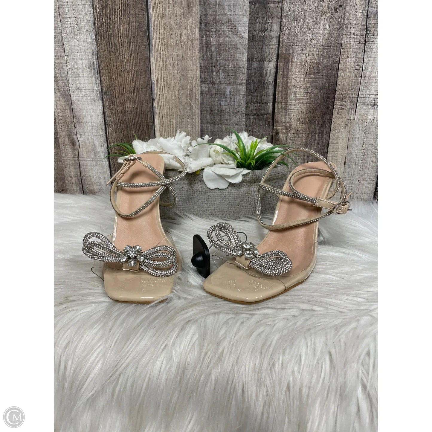 Shoes Heels Kitten By Cme In Tan, Size: 8