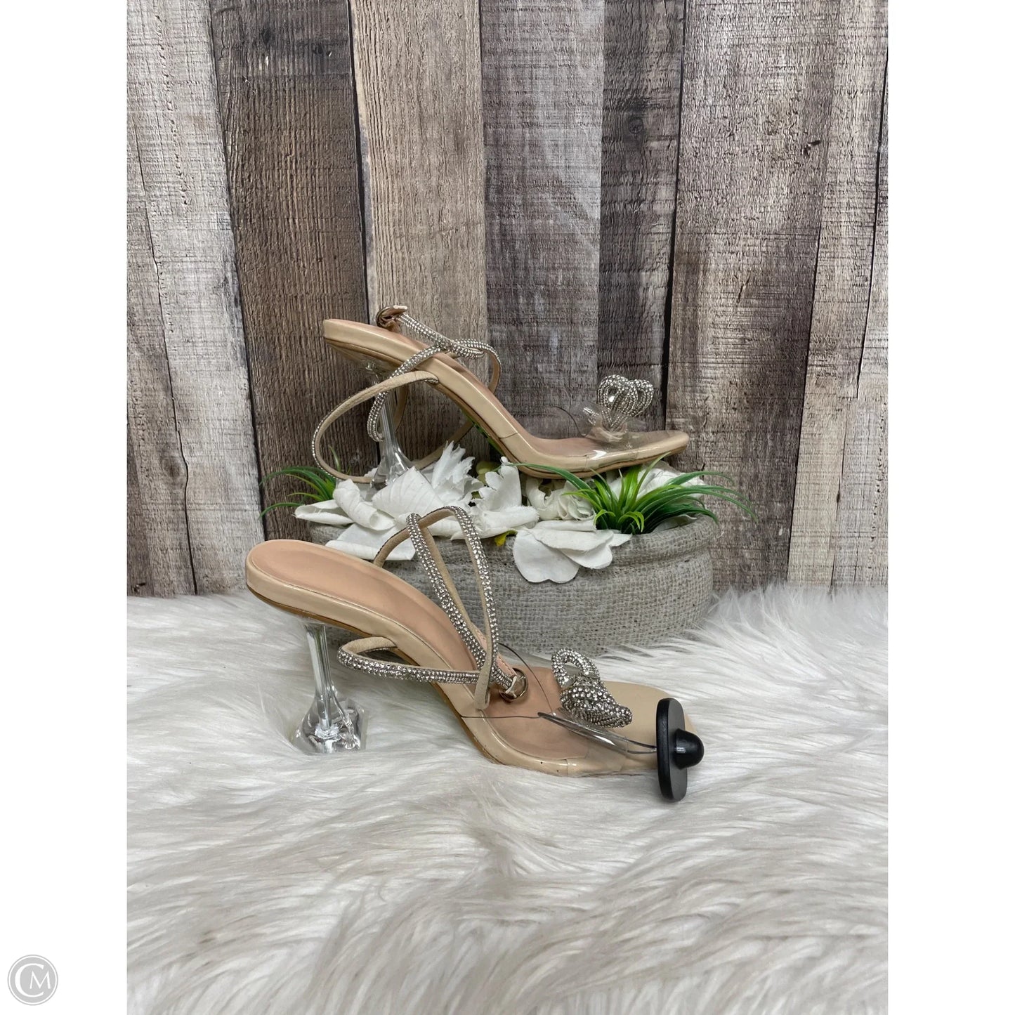 Shoes Heels Kitten By Cme In Tan, Size: 8