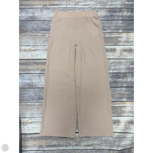 Pants Wide Leg By Cme In Tan, Size: M