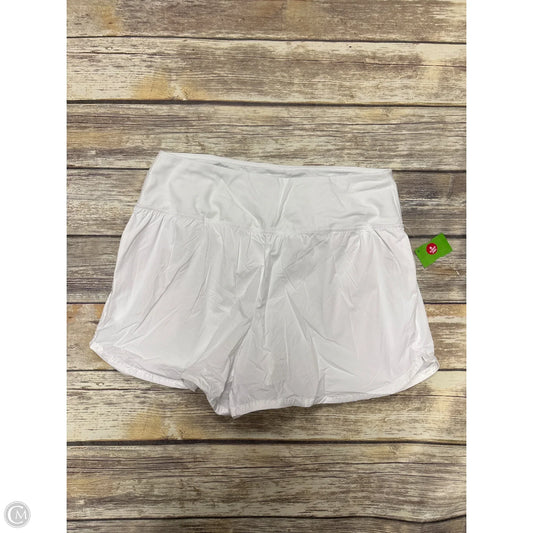 Athletic Shorts By Spyder In White, Size: L