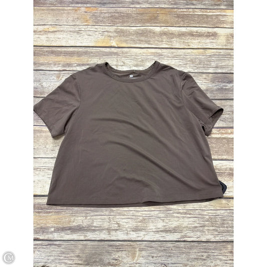 Top Short Sleeve By All In Motion In Brown, Size: S