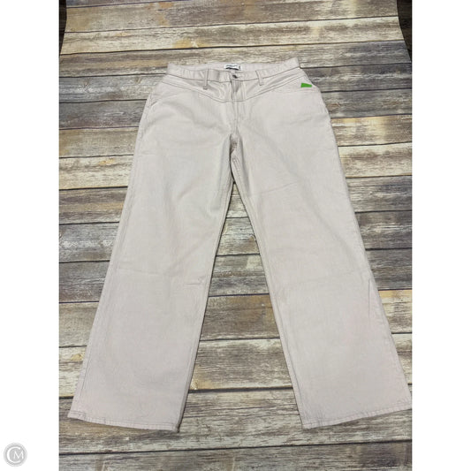 Jeans Straight By Abercrombie And Fitch In Tan Denim, Size: 16