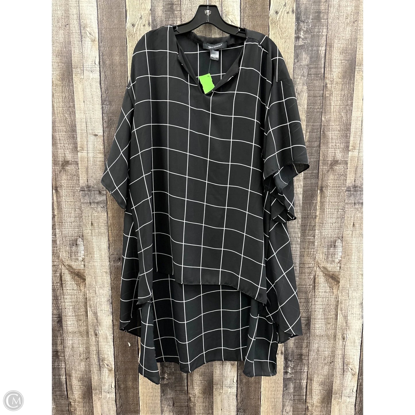 Tunic Short Sleeve By Ashley Stewart In Black, Size: 14