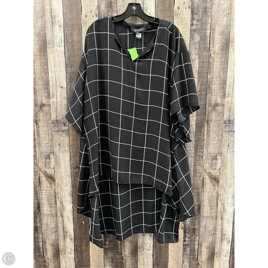 Tunic Short Sleeve By Ashley Stewart In Black, Size: 14