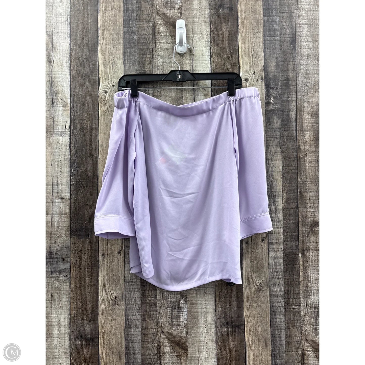 Top 3/4 Sleeve By Banana Republic In Purple, Size: M