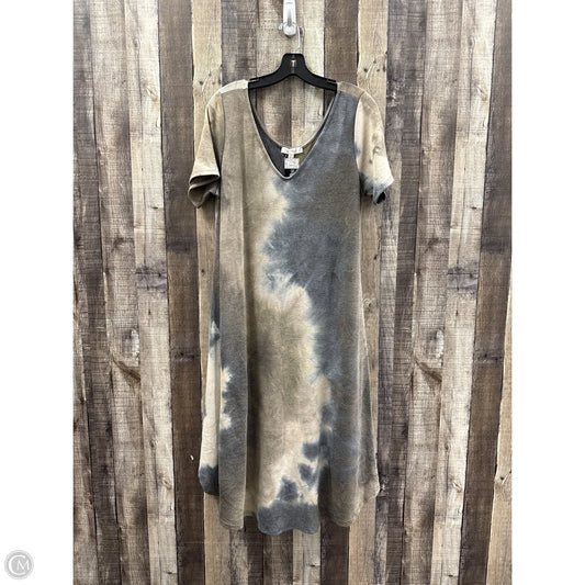 Dress Casual Midi By Emerald In Multi-colored, Size: L