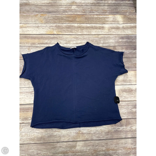 Top Short Sleeve By Evereve In Navy, Size: M