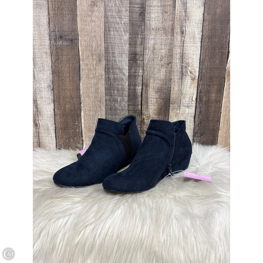 Shoes Heels Wedge By Croft And Barrow In Blue, Size: 8