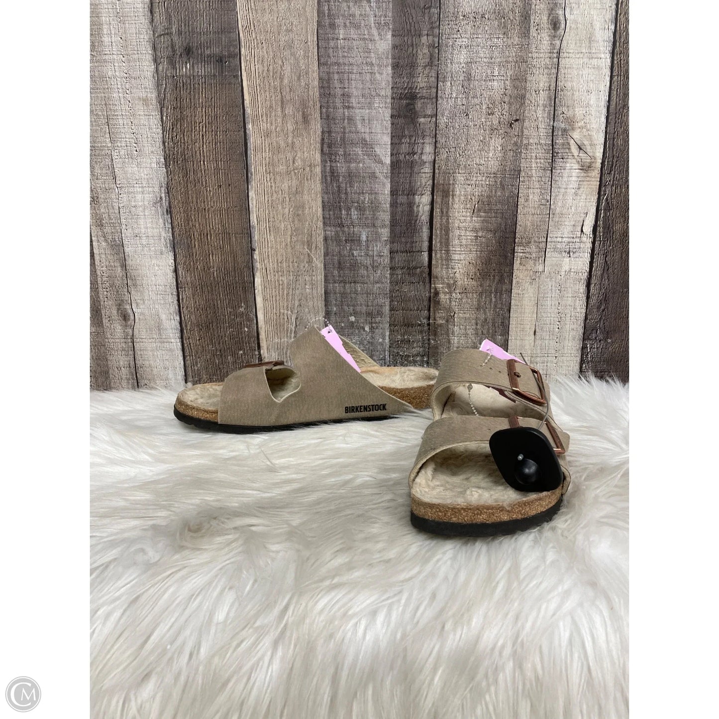 Sandals Flats By Birkenstock In Brown, Size: 10