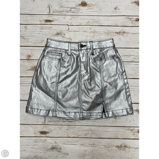 Skirt Midi By So In Silver, Size: S