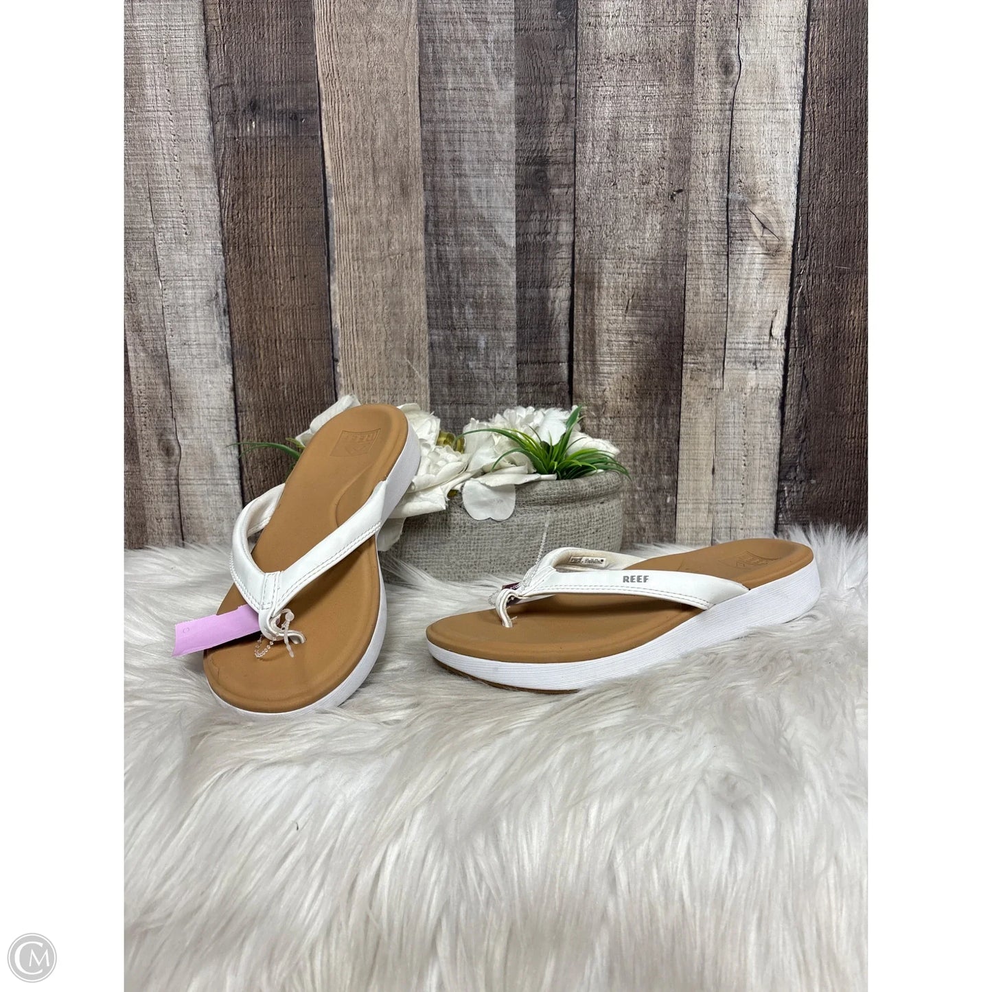 Sandals Flats By Reef In White, Size: 7