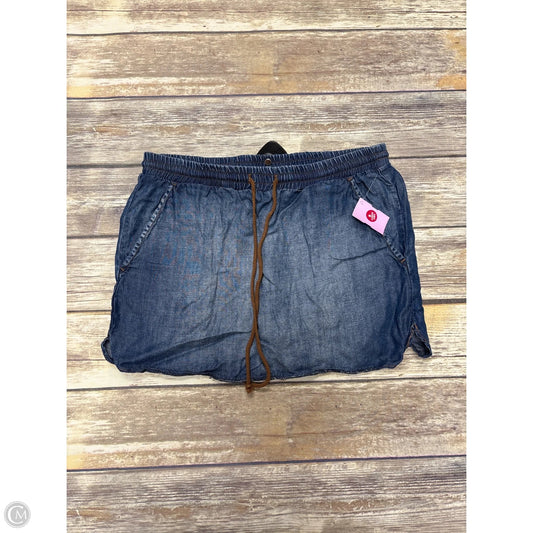 Skirt Mini & Short By Cloth & Stone In Blue Denim, Size: S
