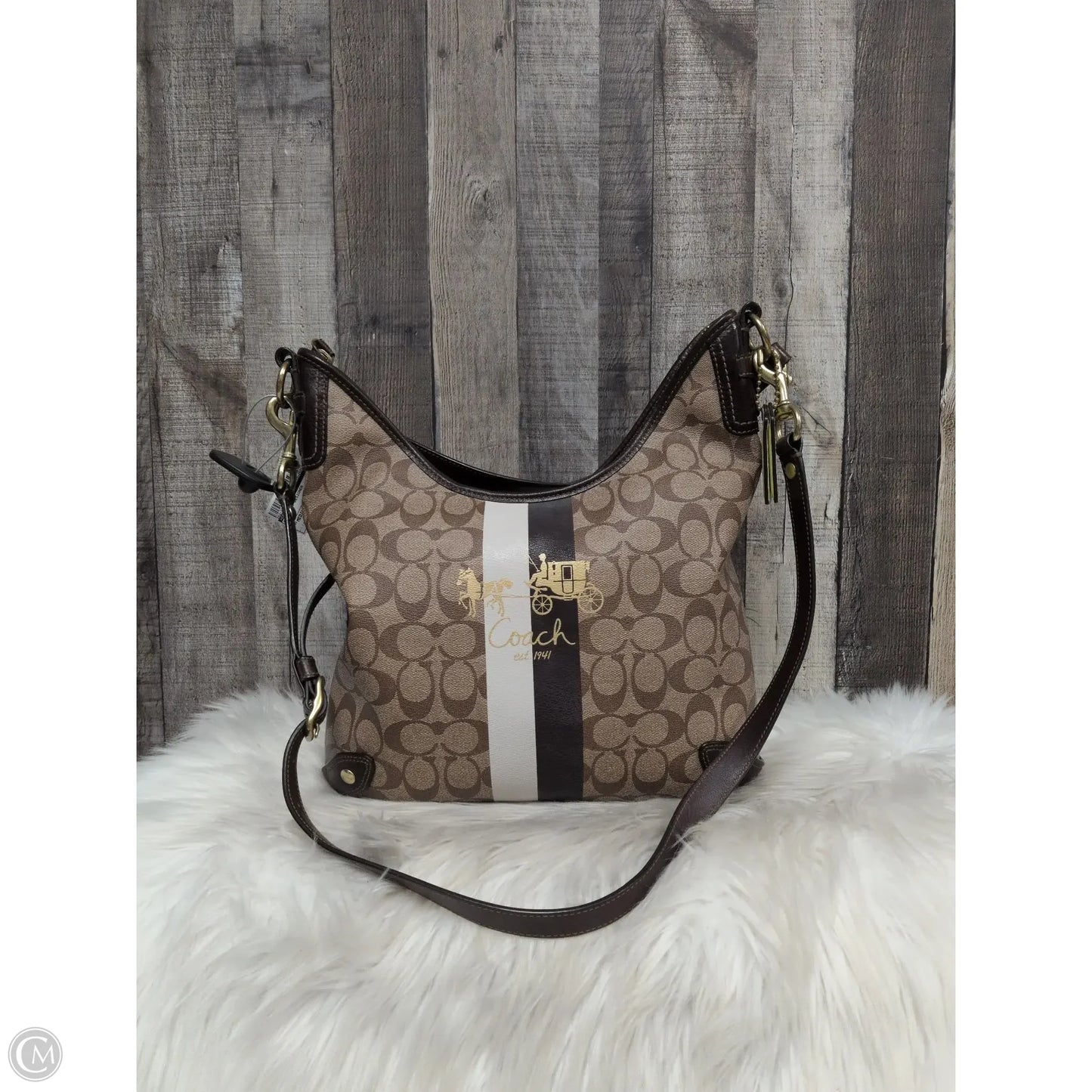 Crossbody Designer By Coach, Size: Medium