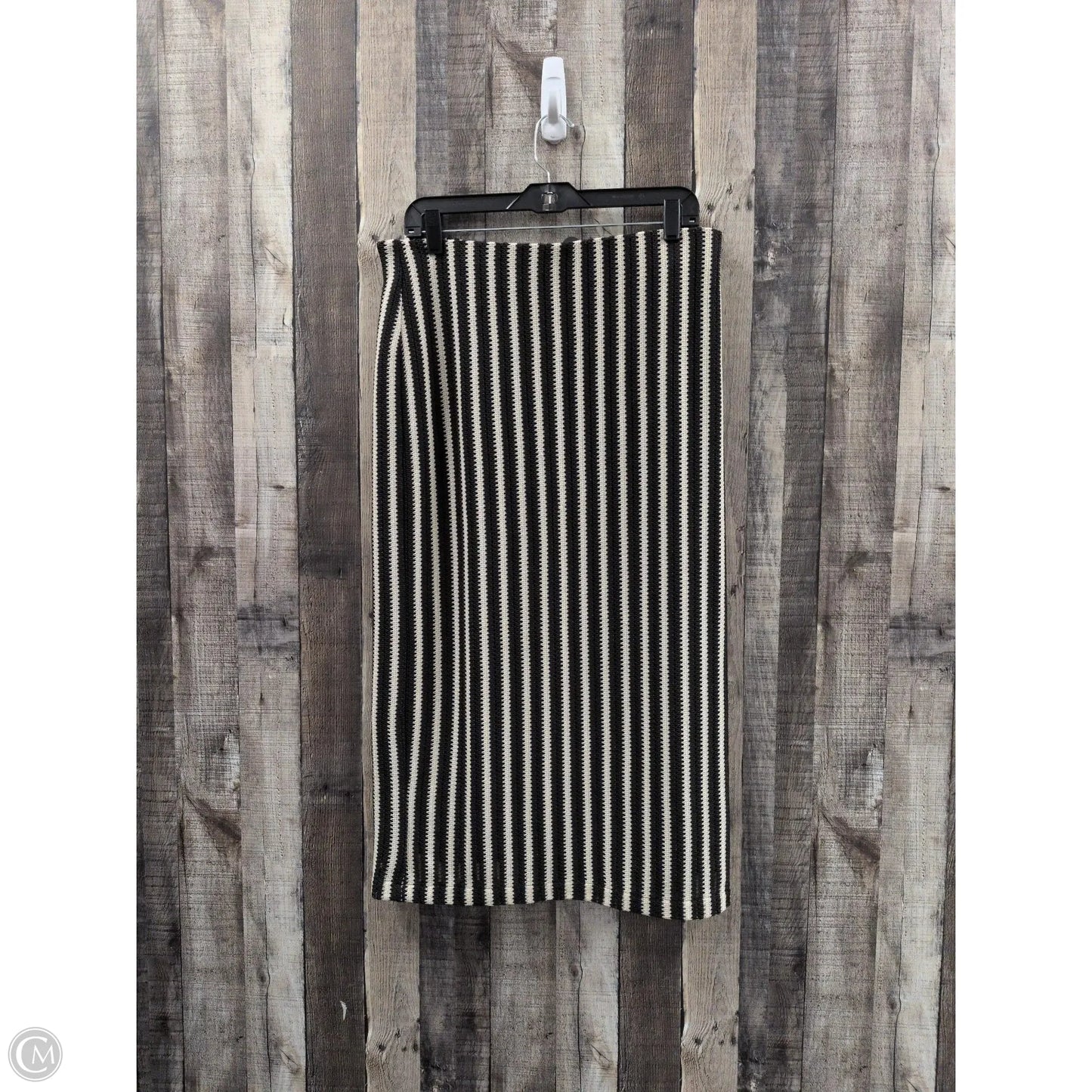 Skirt Maxi By Loft In Black & Cream, Size: 10