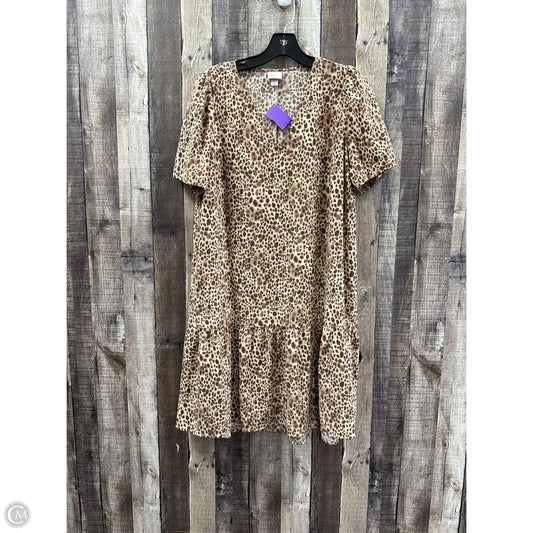Dress Casual Midi By A New Day In Animal Print, Size: M