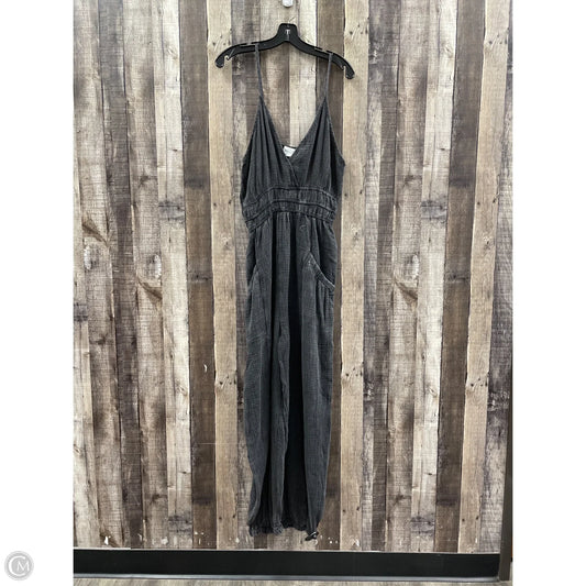Jumpsuit By Cme In Black & Grey, Size: L