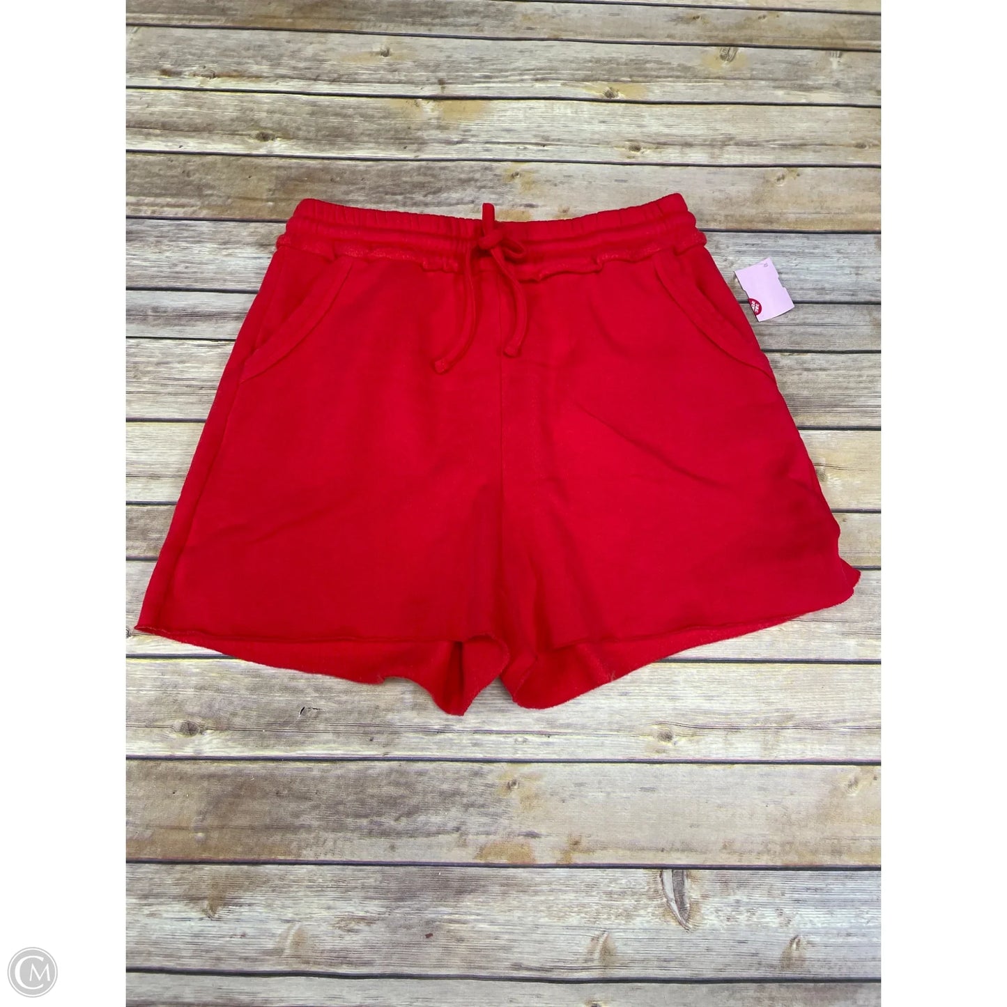 Shorts By Zenana In Red, Size: L