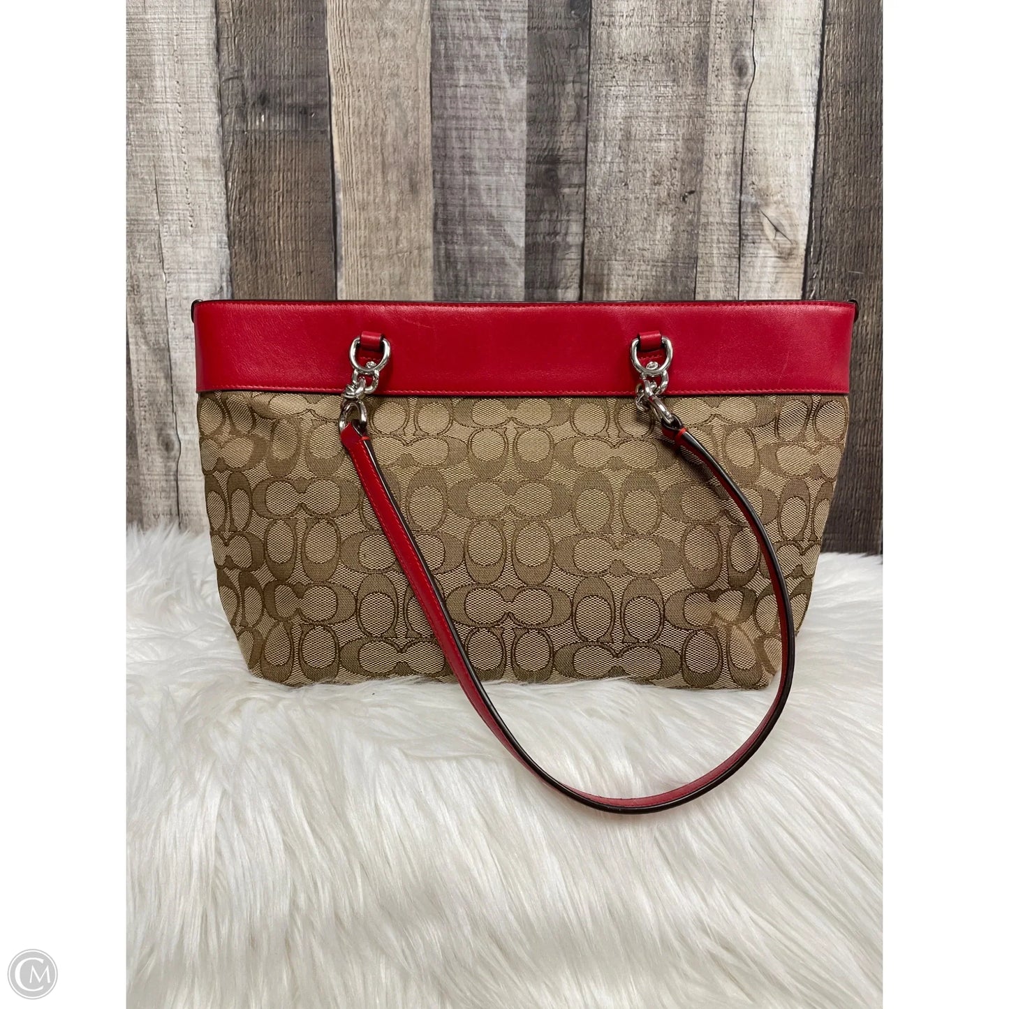 Handbag Designer By Coach, Size: Medium