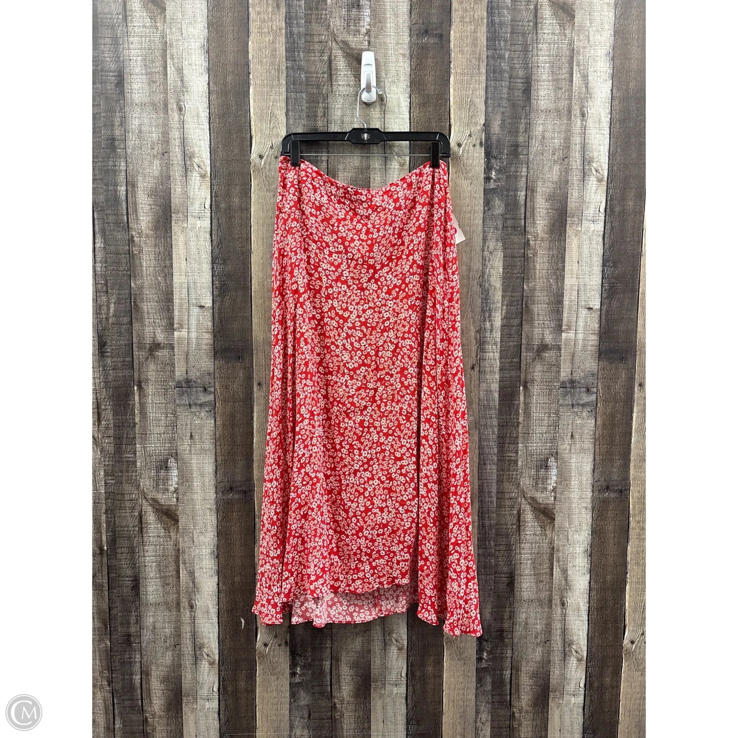 Skirt Maxi By Madewell In Red, Size: 8
