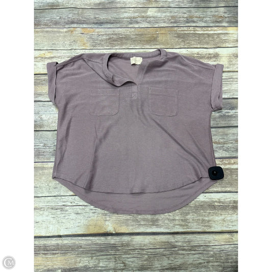 Top Short Sleeve By Cupio In Mauve, Size: S