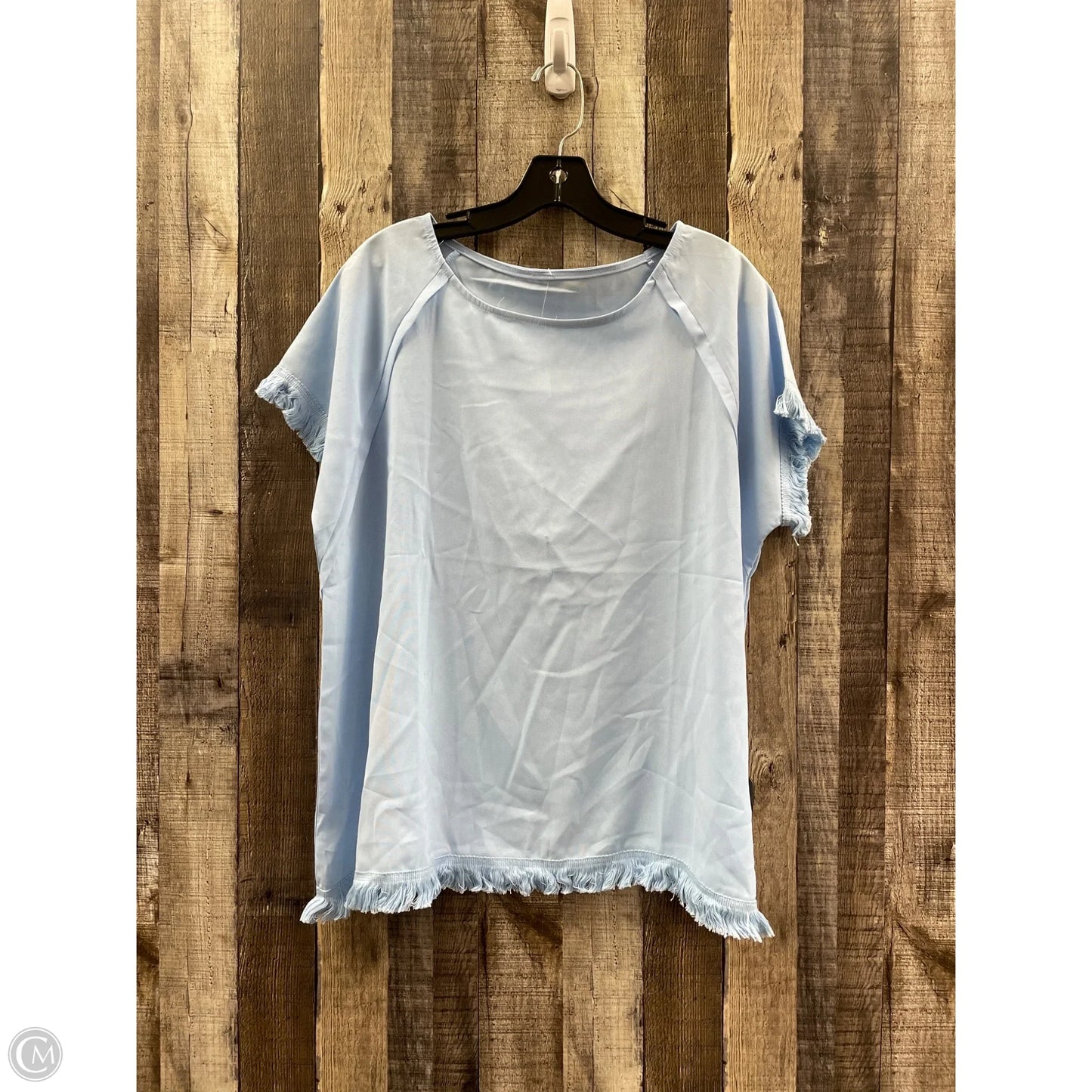 Top Short Sleeve By Cme In Blue, Size: Xl