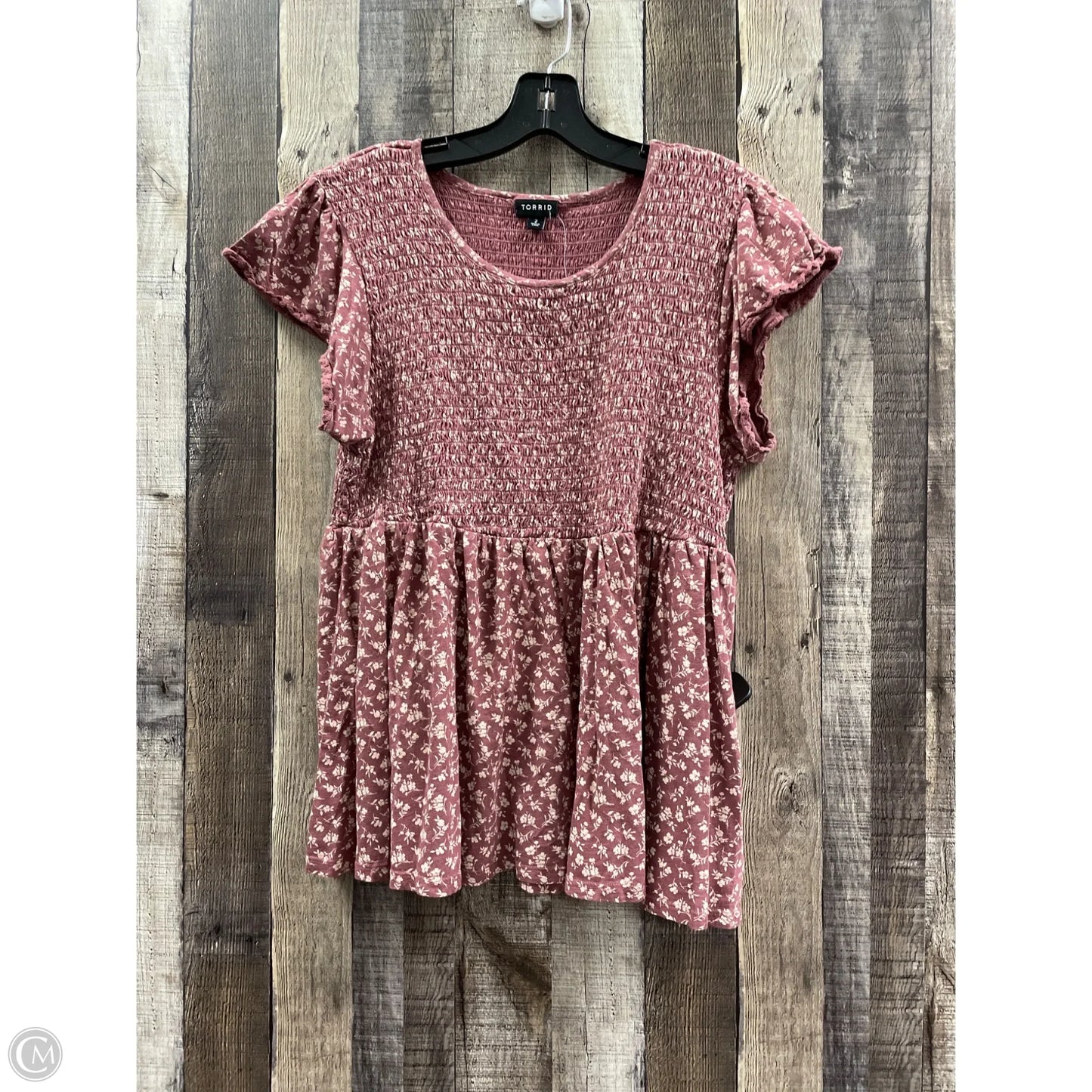 Top Short Sleeve By Torrid In Purple, Size: 2x