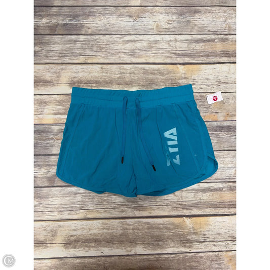 Athletic Shorts By Zyia In Blue, Size: L
