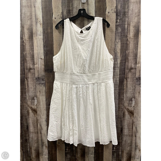 Dress Casual Short By Torrid In White, Size: 3x