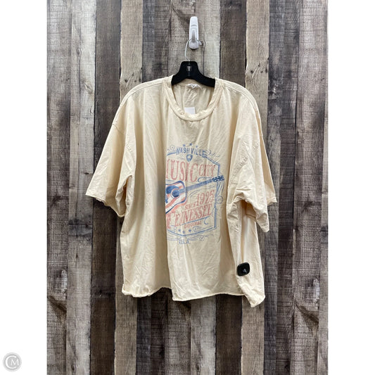 Top Short Sleeve By Chicsoul In Multi-colored, Size: 3x