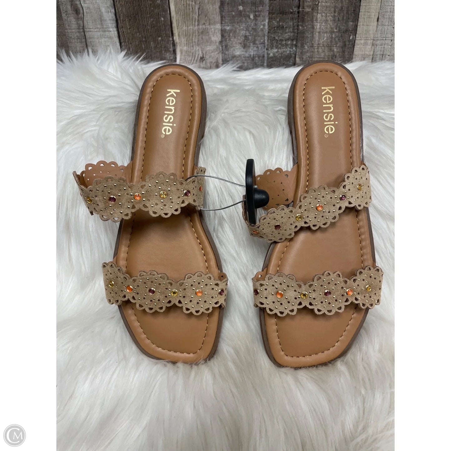 Sandals Flats By Kensie In Brown, Size: 8.5