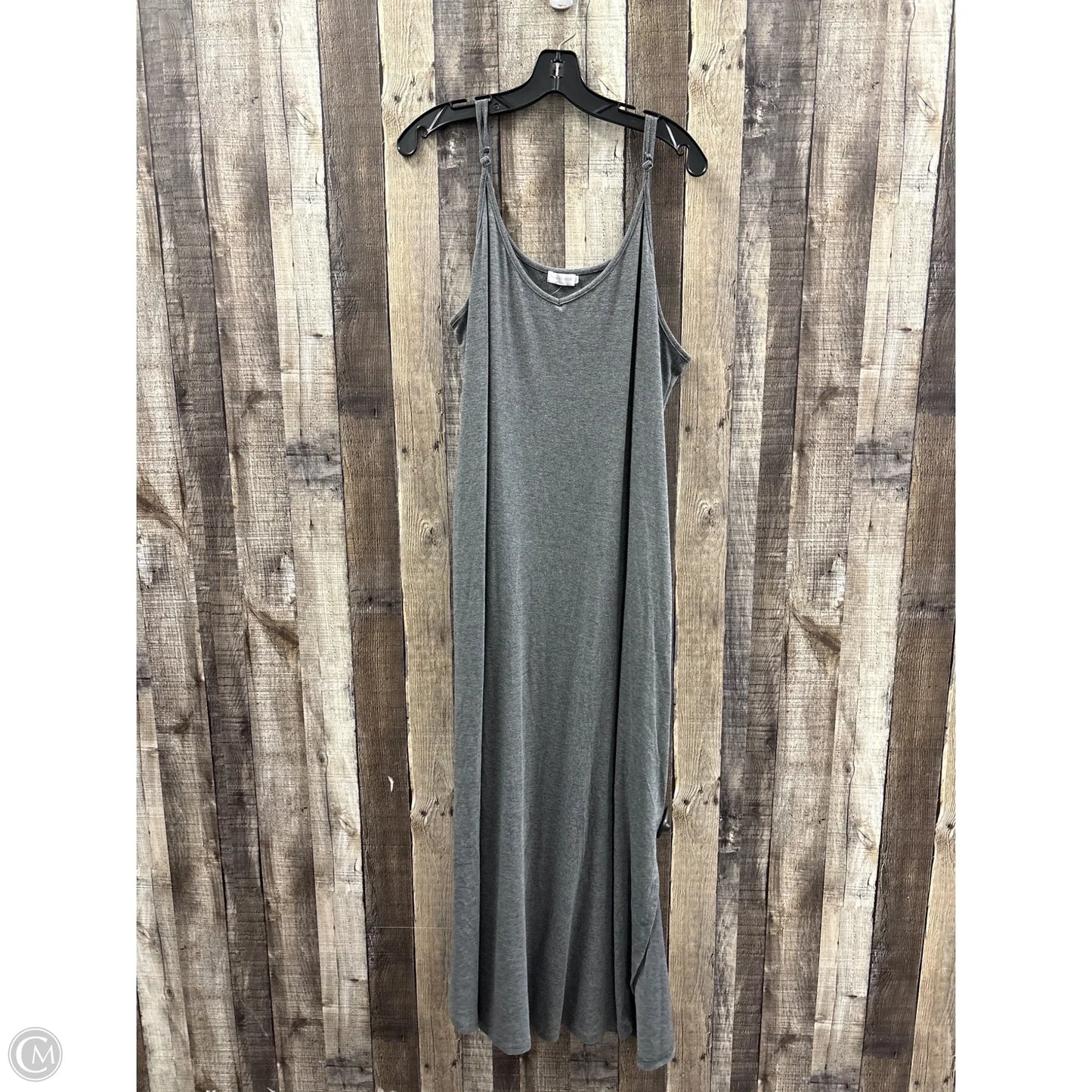 Dress Casual Maxi By Cme In Grey, Size: Xxl