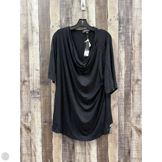Top Short Sleeve Basic By Jones New York In Black, Size: 3x
