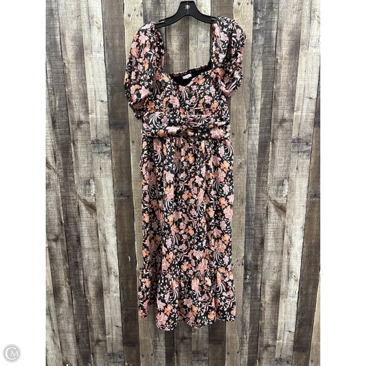 Dress Casual Midi By Maurices In Multi-colored, Size: Xxl