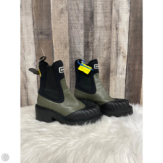 Boots Luxury Designer By Louis Vuitton In Green, Size: 8
