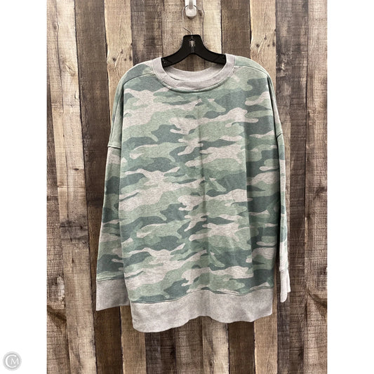 Sweatshirt Crewneck By Time And Tru In Camouflage Print, Size: 3x