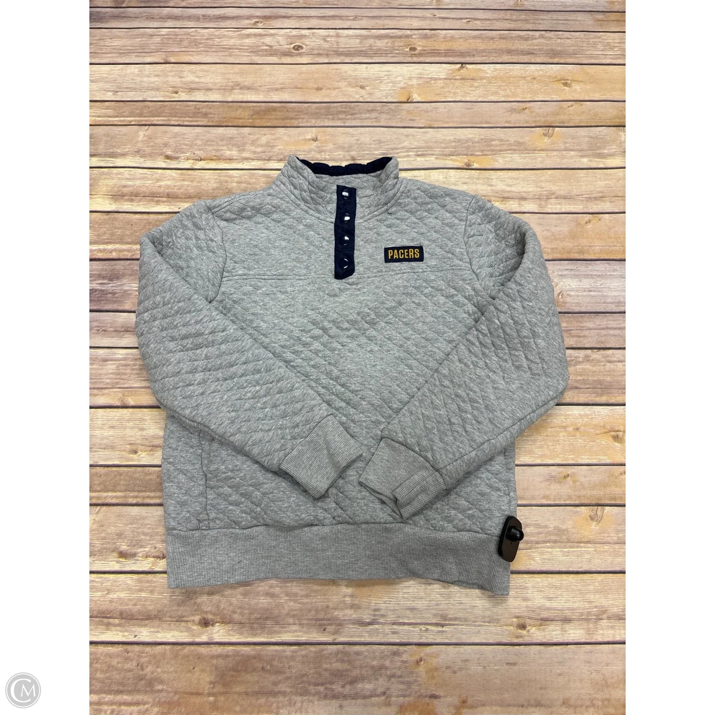 Athletic Jacket By Cmc In Grey, Size: S