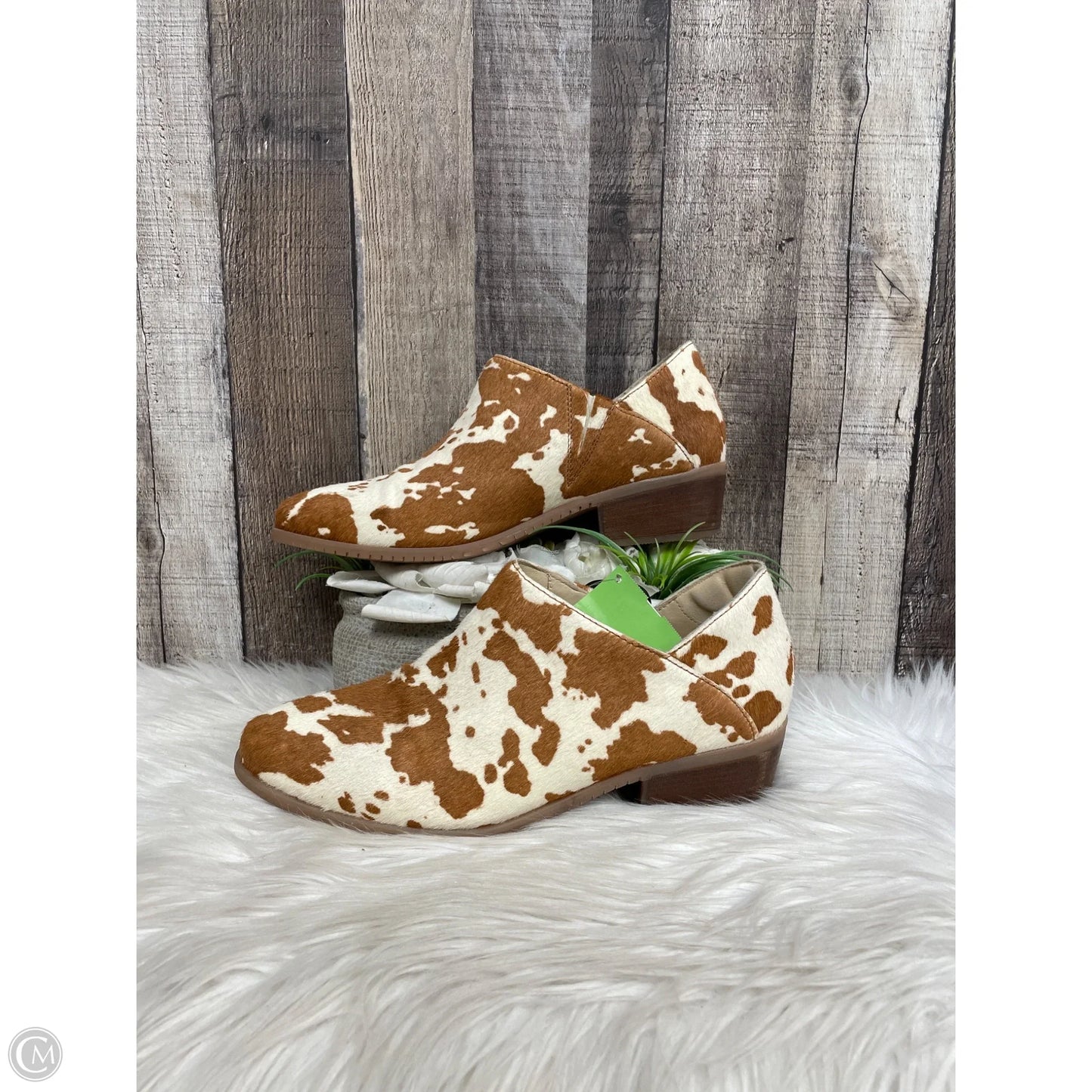 Boots Ankle Heels By Hush Puppies In Animal Print, Size: 9.5