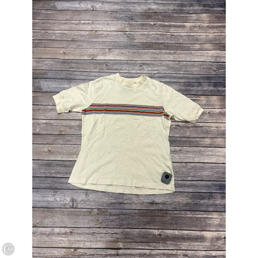 Top Short Sleeve By Madewell In Beige, Size: S