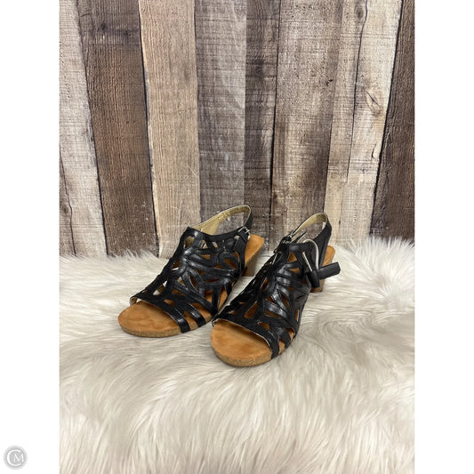 Sandals Heels Block By Josef Seibel In Black, Size: 10