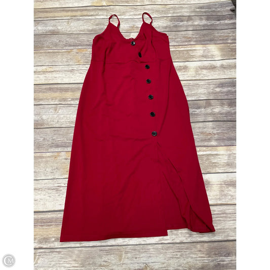 Dress Casual Midi By Blooming Jelly In Red, Size: Xl