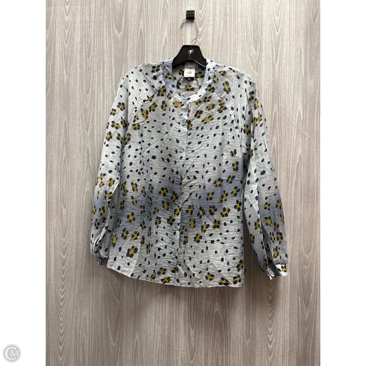 Top Long Sleeve By Cabi In Blue, Size: S