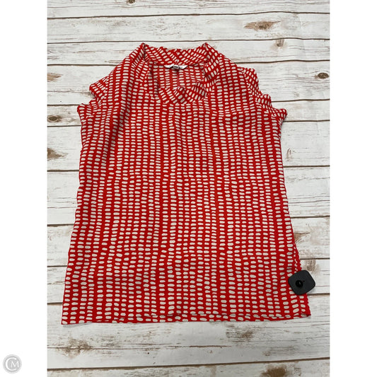 Top Sleeveless By Cabi In Orange, Size: Xs