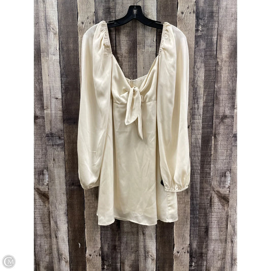 Dress Casual Midi By Timing In Cream, Size: L