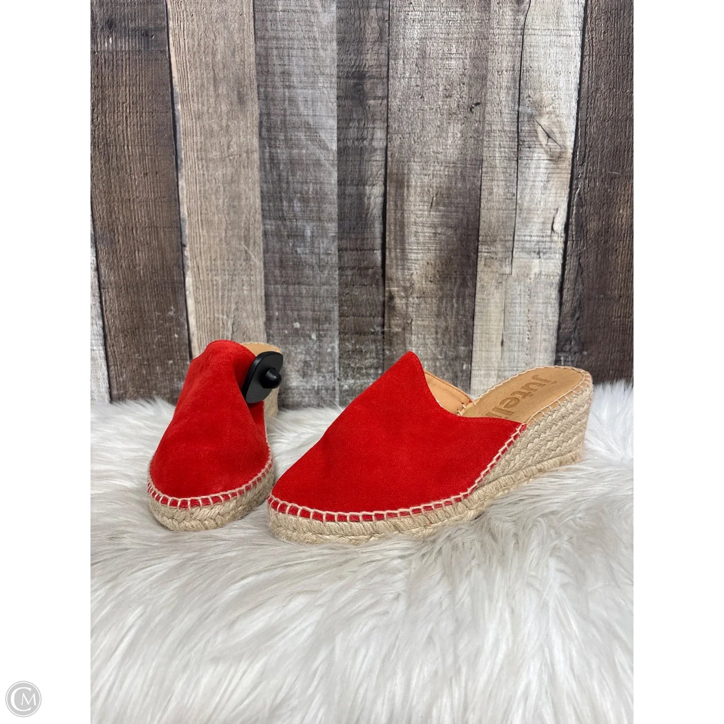 Sandals Heels Wedge By Cmc In Red, Size: 8