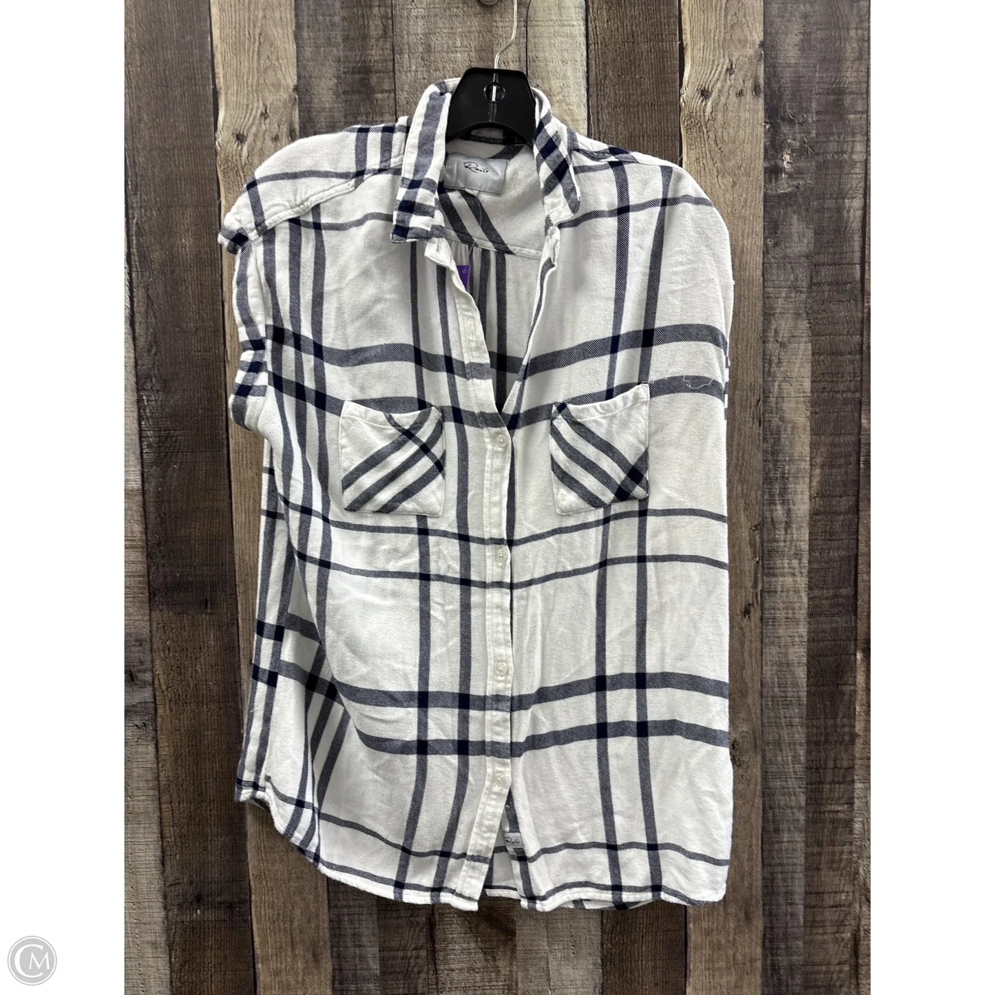 Top Short Sleeve By Rails In White, Size: M