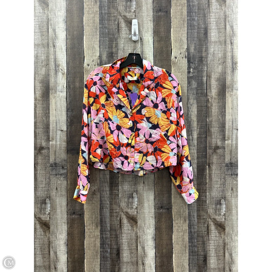 Top Long Sleeve By Maeve In Floral Print, Size: Xs