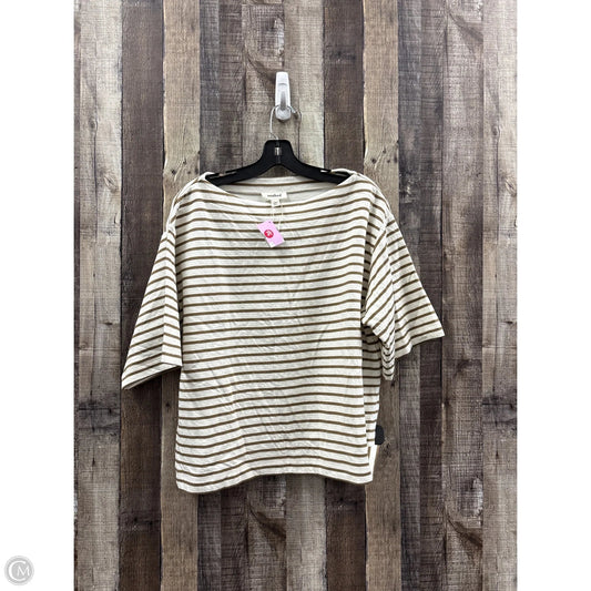 Top Short Sleeve By Cme In Striped Pattern, Size: Xl