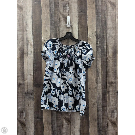 Top Short Sleeve By Tommy Hilfiger In Blue, Size: M