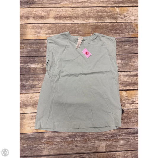 Top Short Sleeve By H&m In Green, Size: M