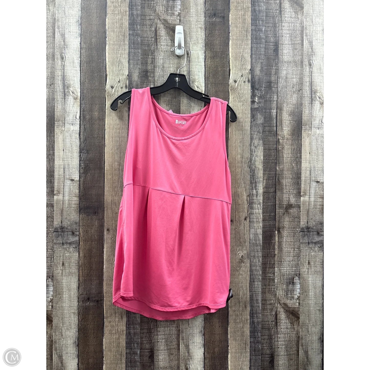 Athletic Tank Top By Lands End In Pink, Size: L